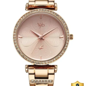 Fastrack Vyb 6.0 Diva Quartz Rose Gold Round Dial Women's Watch