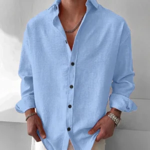 SmartBuy Men Regular Fit Solid Curved Collar Casual Shirt